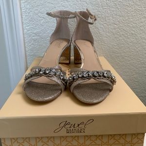 NWT BHLDN gold block heel